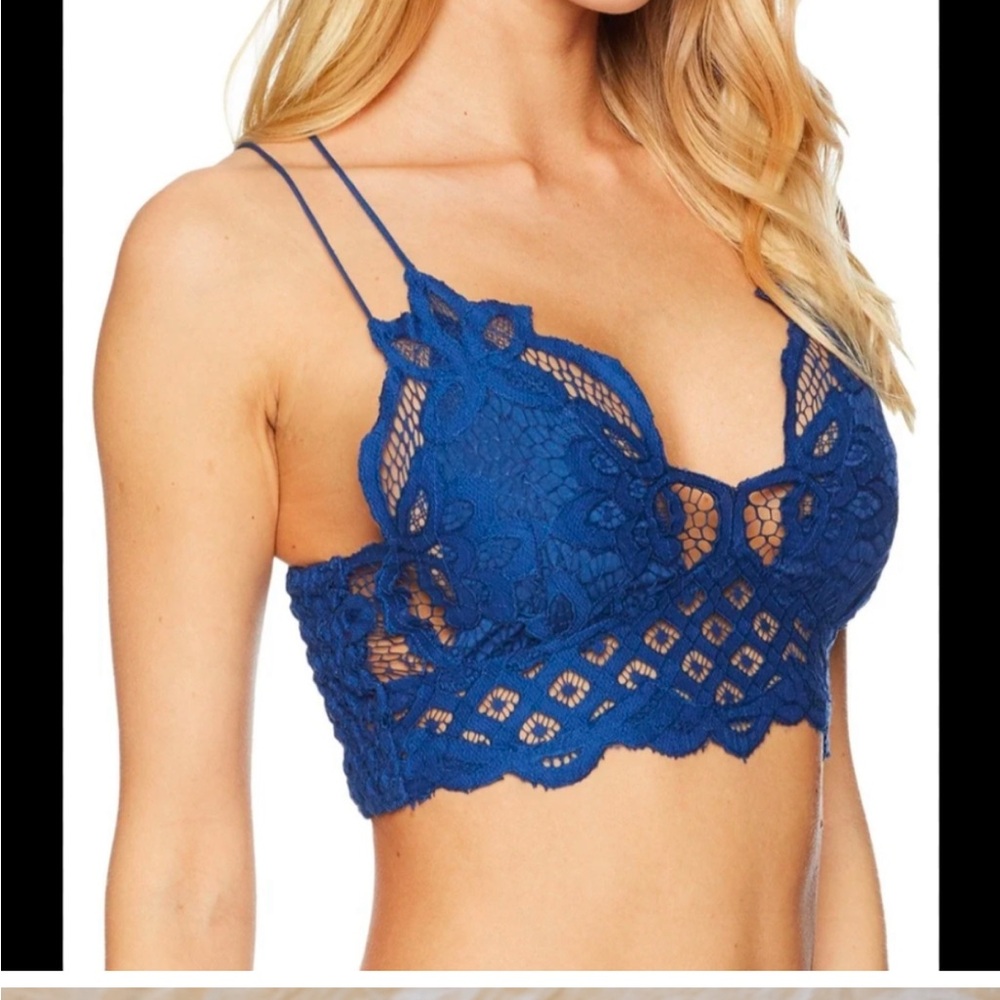 Free people bralette blue lace medium